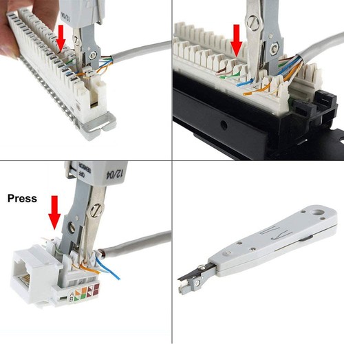 Outil de PoinçOnnage Professionnel RJ45 RJ11 Cat5E Cat6 RéSeau TéLéCom 3936 - Afbeelding 7 van 8