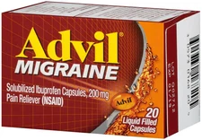 Advil Migraine 200mg Pain Reliever (NSAID) 20 Liquid Filled Capsules