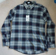Mens Barbour tailored fit long sleeve blue granite check shirt size XXL new