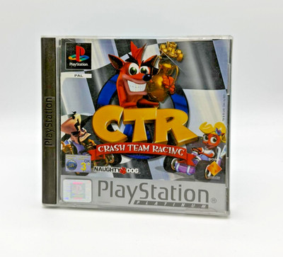 Crash Team Racing CTR PS1 Playstation Game WORKING Platinum Vintage
