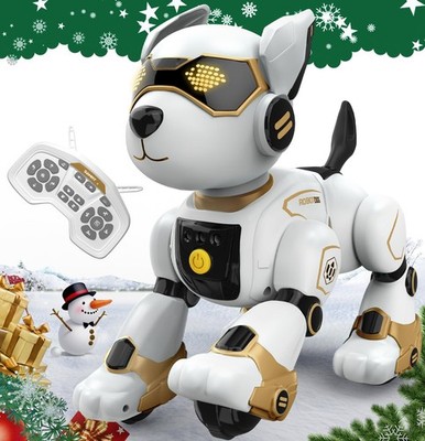 Robot Dog Toy for , Programmable Remote Control Robot Puppy with Voice & Touc...