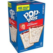 Pop-Tarts Frosted Strawberry Toaster Pastries, Frosted, 48 Pack, 5 lb 12 oz