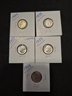 5 Uncirculated 1959 Silver Roosevelt Dimes