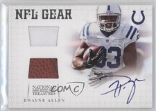 2012 National Treasures Dual Materials Signatures 18/49 Dwayne Allen Auto 0b2