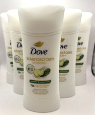 Dove Advanced Care Invisible 72 HR Deodorant Cucumber  Cactus Water 2.6Oz X5