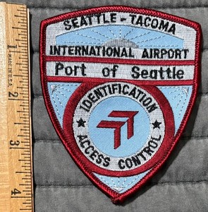 Rare Obsolete Seattle Tacoma Airport Identification Access Control Patch WA