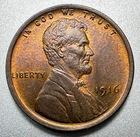 1916  LINCOLN CENT   CHOICE BU   RB   #2446