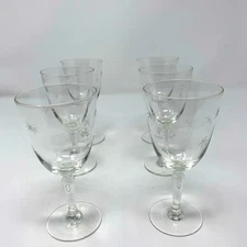 Set of 6 Vintage Wine/Toasting Glasses Dining Drinkware