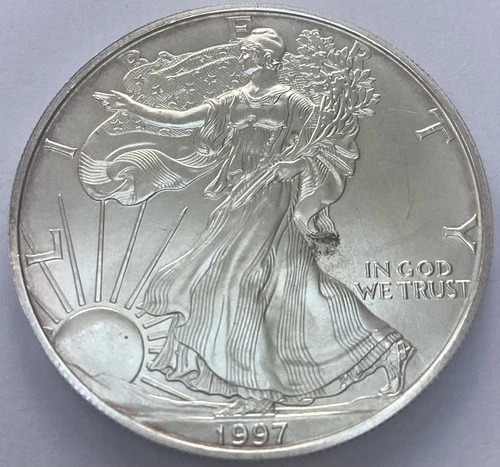 1997 American Silver Eagle - 1oz .999 Fine Silver - Semi-Key Date - Low Mintage