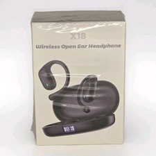 Wireless Open Ear Headphones X18 Bluetooth Sport Earbuds w/ Charging Case Type-C