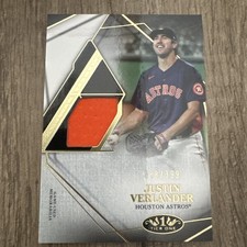 2022 TOPPS TIER ONE- *TIER ONE* RELIC- JUSTIN VERLANDER- HOUSTON ASTROS- /399