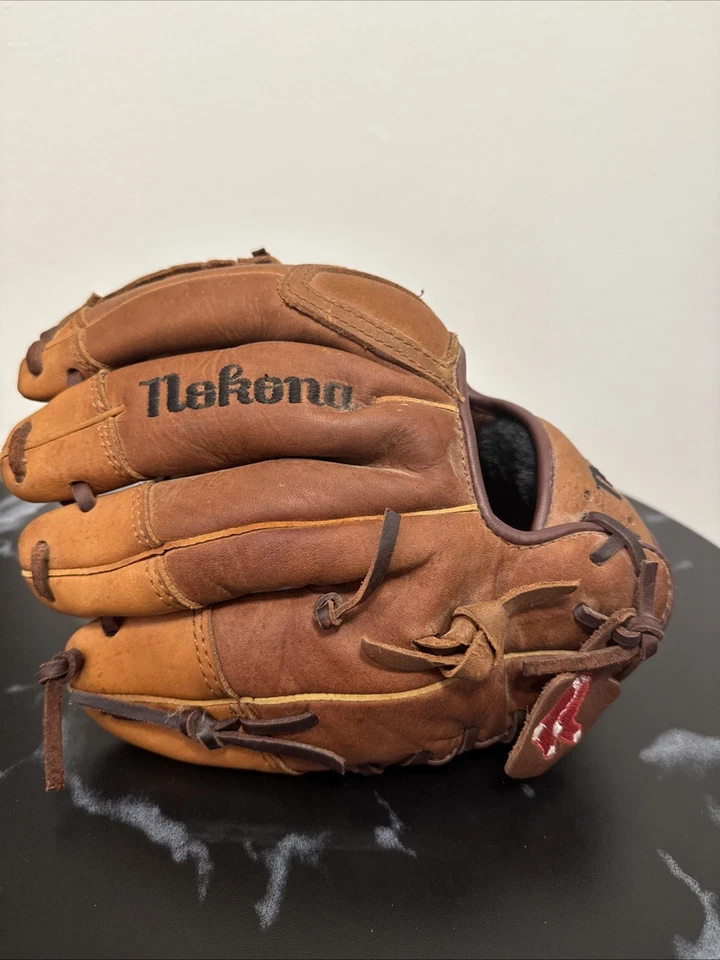 Guante de béisbol de campo de cuero de vaca premium Nokona TN1150 Pro Elite Series 11,5 pulgadas diestro Foto 3 de 4