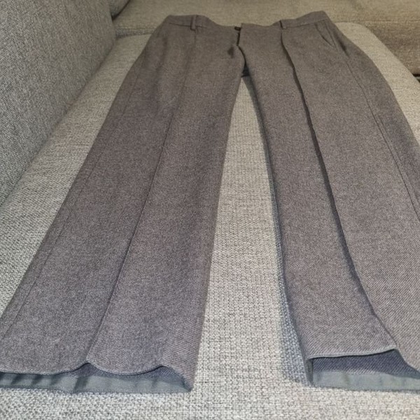 Men Giorgio Armani Trousers Grey Wool 36-38