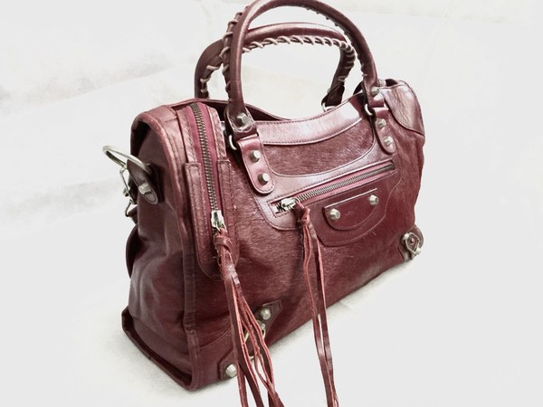 RARE Balenciaga Calf Hair Large City Bag