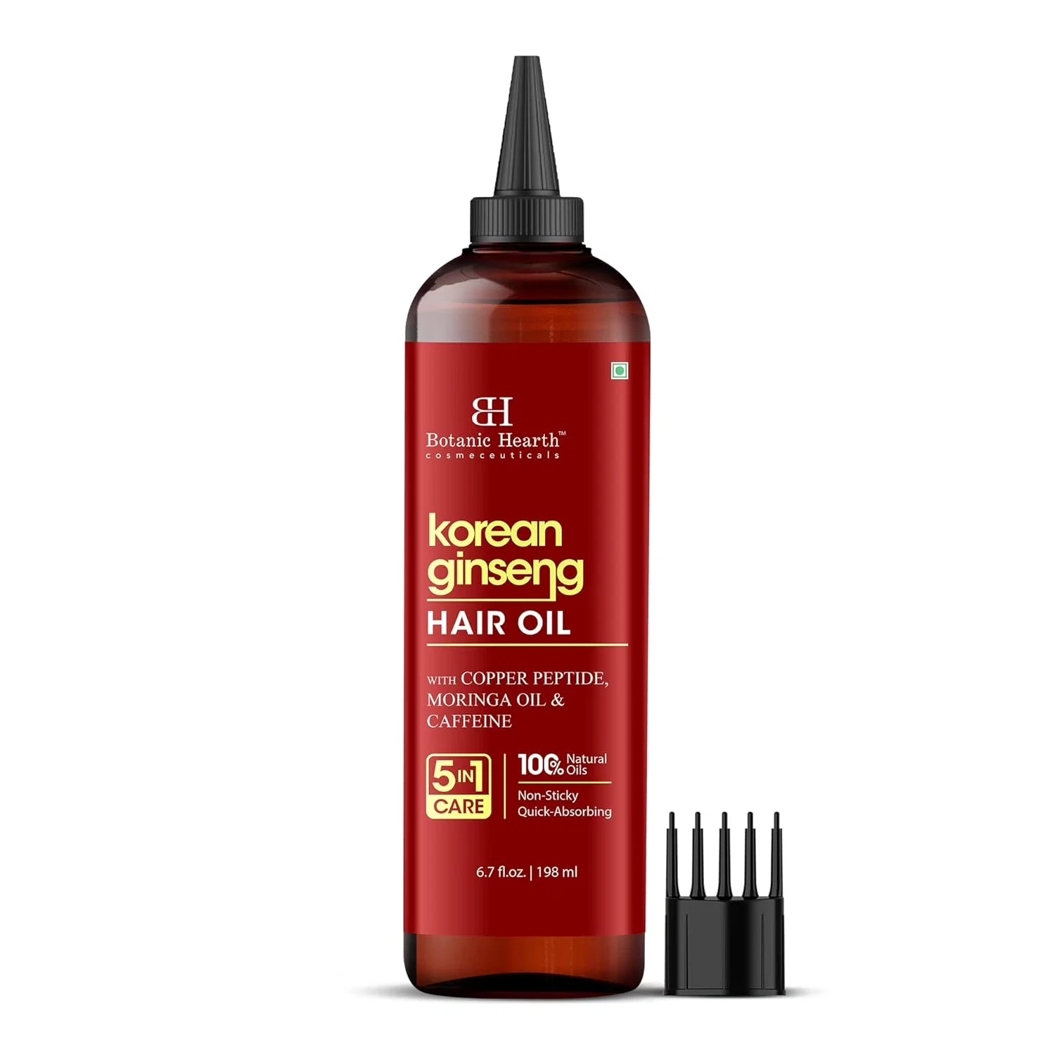 Korean Ginseng Hair Oil 6.7 Fl Oz | Nourishing & Strengthening Hair Growth Oil |