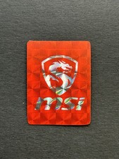 1x MSI Red Prismatic Desktop / Laptop sticker label NEW