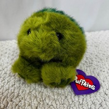 PUFFKINS Shelly The Turtle Green Plush Stuffed Toy Vintage 1997 Swibco 6601 NWT