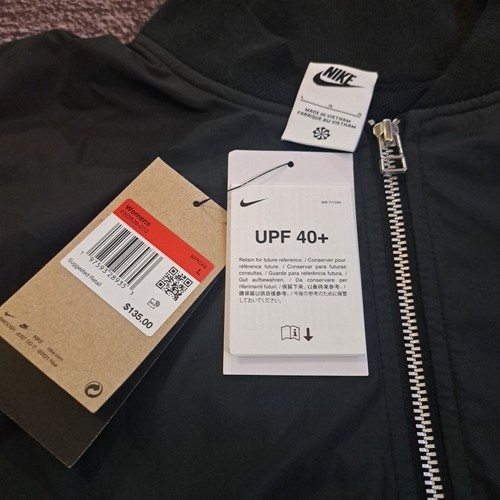 $135 Nike Sportswear Mujer Grande Essential Gran Tamaño Chaqueta Bomber Negra - Imagen 2 de 5