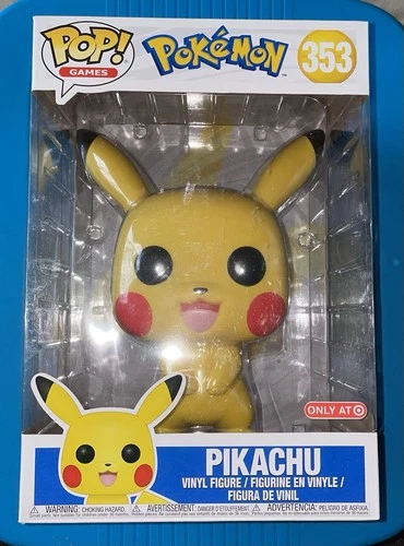 Funko Pop Vinyl Games Pokémon 10-Inch PIKACHU Target Exclusive Figure #353 MIB