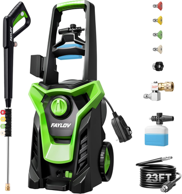 #ad Pressure Washer Power Washer with GFCI Safety Plug amp; No Bend 360° Nozzle 1.33 $242.99