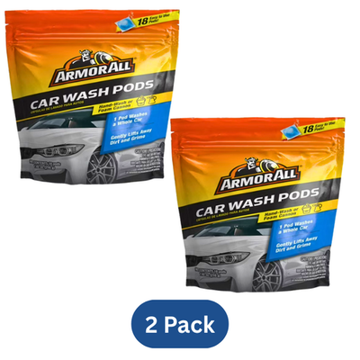 #ad #ad Armor All Car Wash Pods 18 Ct 2 Pk Easy Auto Cleaning Powerful Foaming Formula $21.99