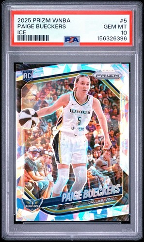 2025 PANINI PRIZM WNBA ICE #5 PAIGE BUECKERS ROOKIE RC PSA 10 GEM