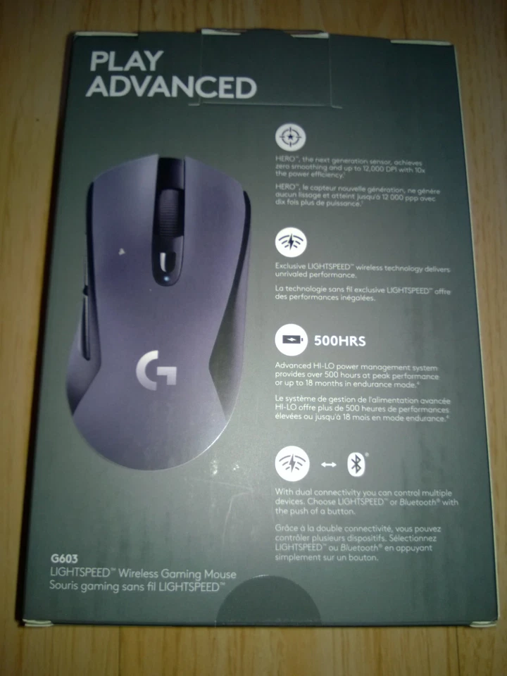 Logitech G603 Wireless Gaming Mouse - Black - Image 3 of 4