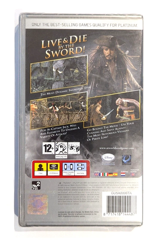 Pirates of the Caribbean At World's End PSP Sony Playstation Portable Brand New - Image 2 of 4