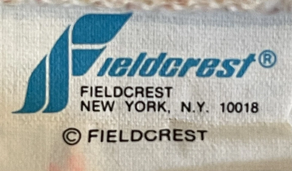 VTG Fieldcrest Sheet Twin Flat Dust Ruffle & Sham Floral Percale Pink Cream USA - Image 2 of 4