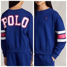 POLO RALPH LAUREN AUTHENTIC GIRLS NEW ORIGINAL SWEATSHIRT Size L 12-14 , NWT