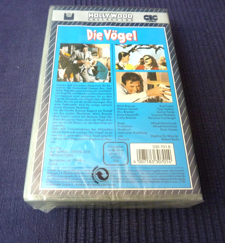VHS Alfred Hitchcock DIE VÖGEL The Birds UNGESPIELT Noch Verpackt NEU deutsch - Bild 2 von 4