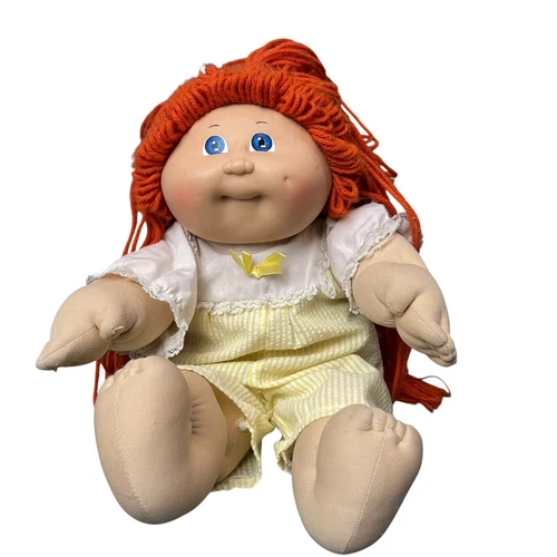 1985 Vintage Red Head Girl Cabbage Patch Kid One Dimple Head Mold #3