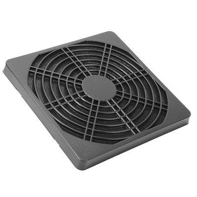 10pc 12cm PVC Black PC Fan Dust Filter Dustproof Case Computer Cooler Cover BEA