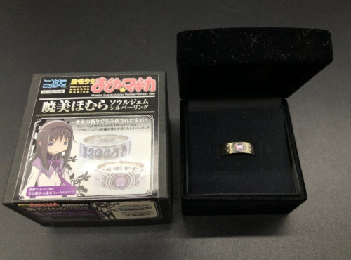 Puella Magi Madoka Magica Soul Gem Silver Ring Homura Nijigen COSPA Size 9.5 - Picture 1 of 7