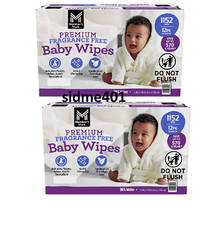2 Pack - Member's Mark Premium Baby Wipes, Fragrance Free, 12 pk., 1152 Wipes
