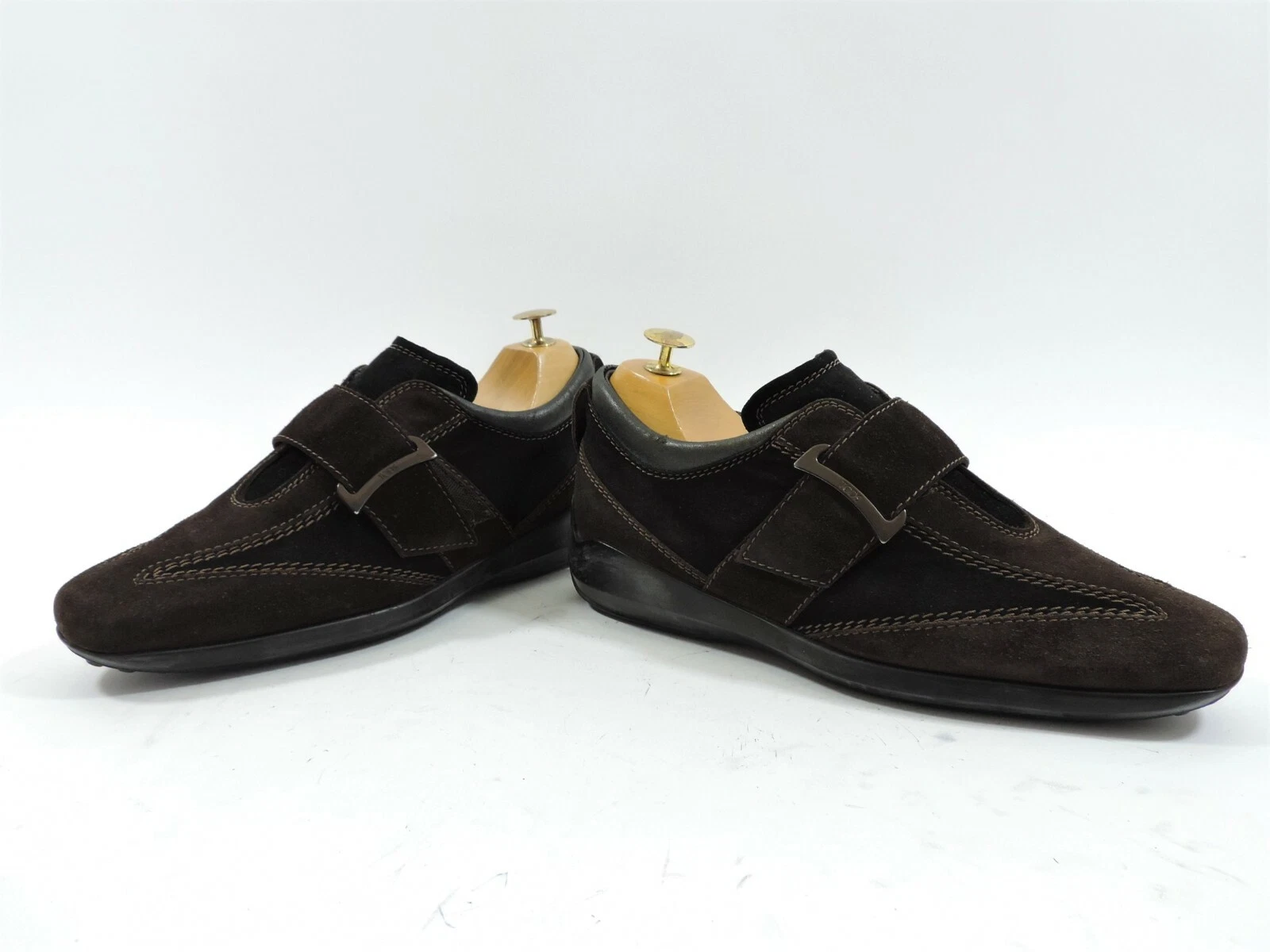 TOD’S Scarpe Tods Uomo Marrone Pelle scamosciata Gomino Autisti Italia UK 6 US 7 EU 40 Bucke