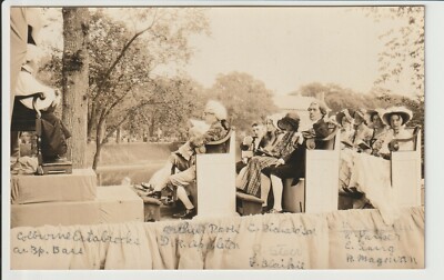 RPPC Newburyport Massachusetts 1931 People Parade Float Real Photo MA UN-POSTED