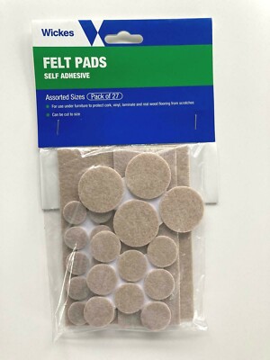 Große strapazierfähige Filzpads selbstklebend klebend Holzboden Möbel Schutz