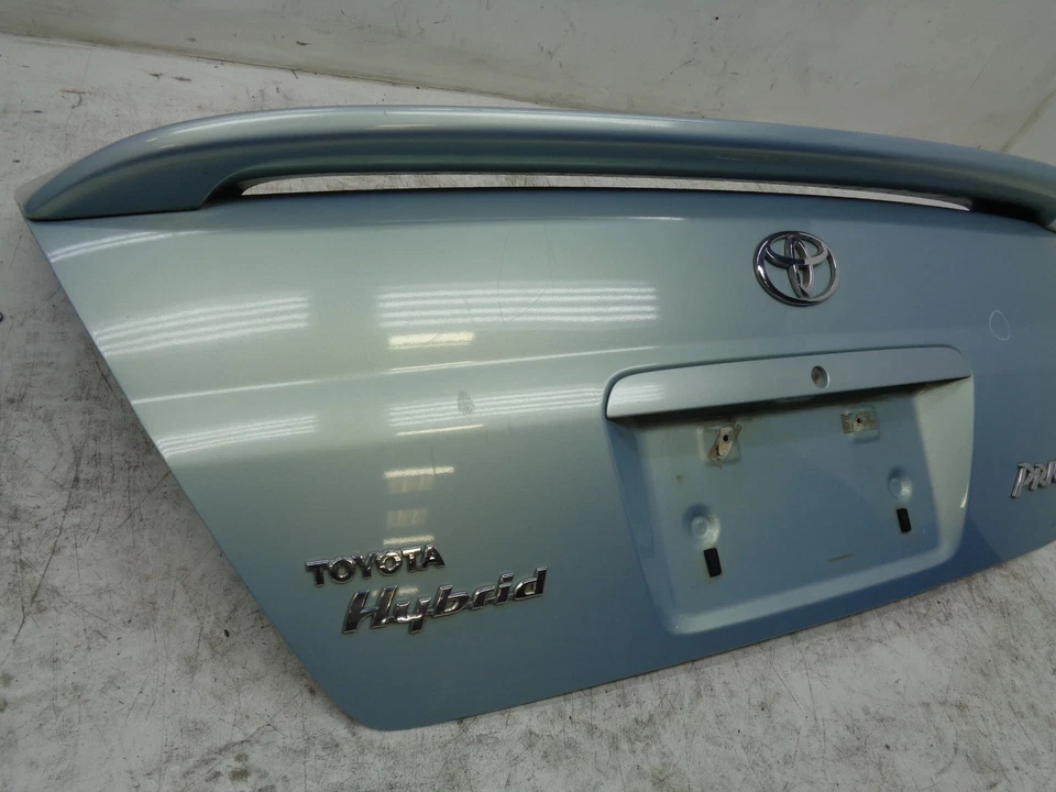 DK901585 2001-2003 TOYOTA PRIUS REAR TRUNK LID HATCH W/ SPOILER AQUA OEM — 第 2/4 张图片
