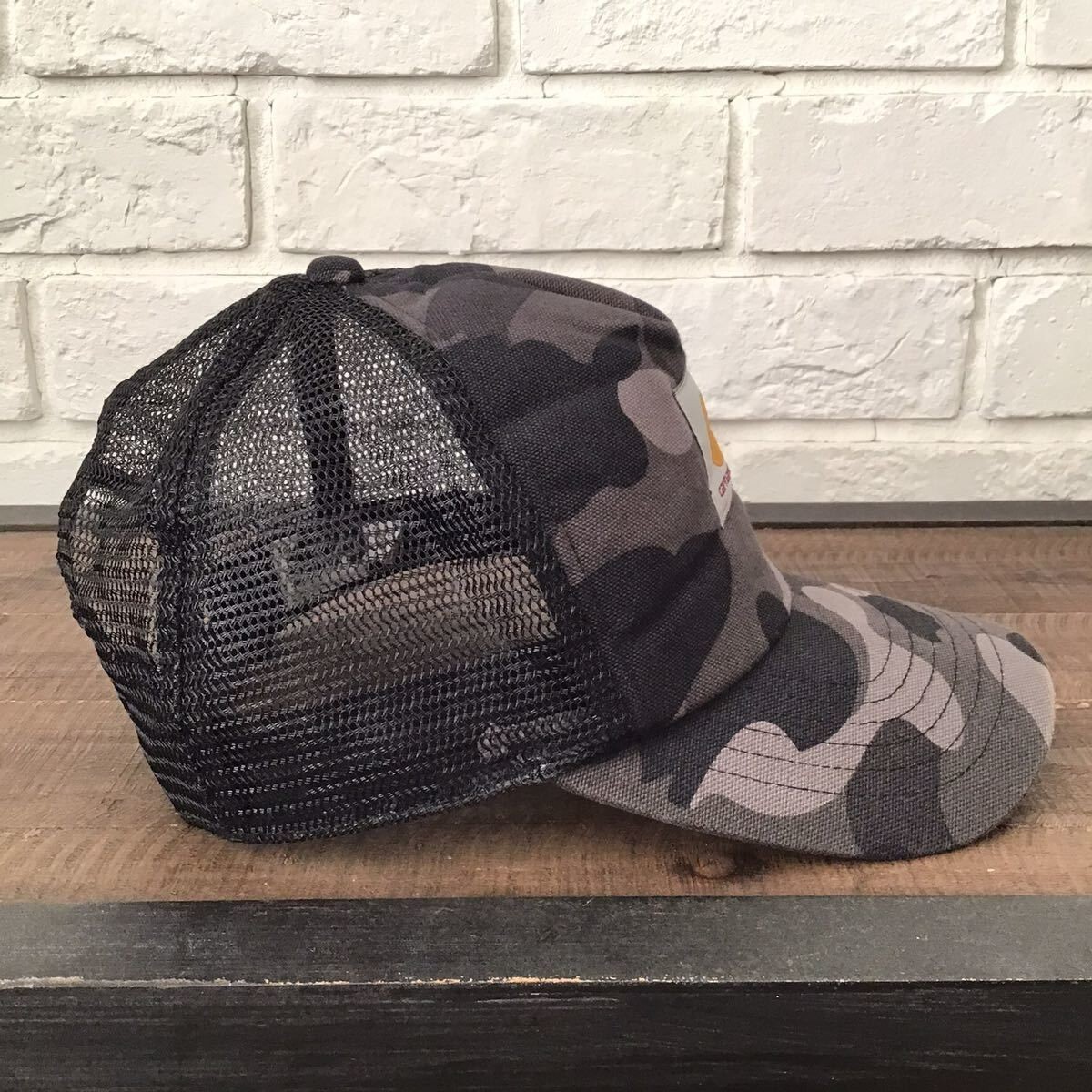 A Bathing Ape × Carhartt Collaboration Black Camo Trucker A Bathing Ape × Carhartt Collaboration Black Camo Trucker