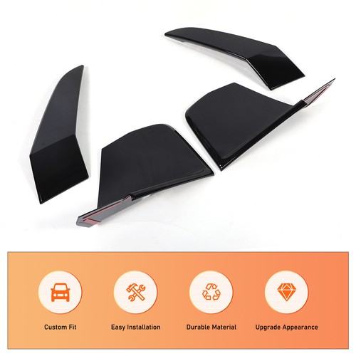 Glossy Black Car Front Bumper Side Air Intake Trim Spoiler For BMW X7 G70 2023+ - Picture 7 of 9