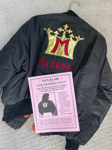 MADONNA BLOND AMBITION TOUR PROMO JACKET Size M 1990s vintage concert t-shirt, vintage, single stitch, B+ condition