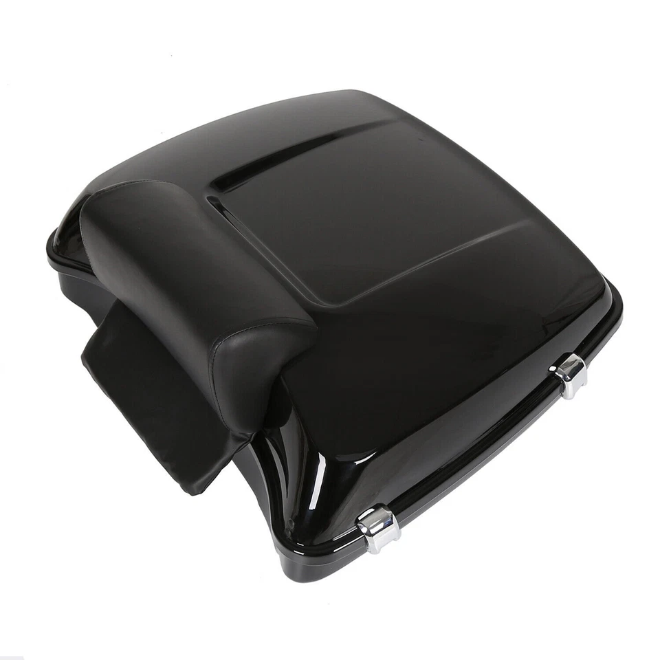 Baúl Razor Pack con respaldo + soporte de montaje para Harley Road King Street Glide 97-08 Foto 4 de 4