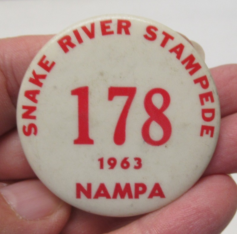 1963 - SNAKE RIVER STAMPEDE - 178 - NAMPA - BADGE or PINBACK BUTTON - # 1861