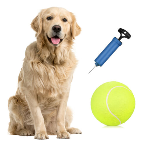 9.5‘’ Oversize  Tennis Balls Inflatable Tennis Ball with Pump Dog  V5K5 - Picture 1 of 11