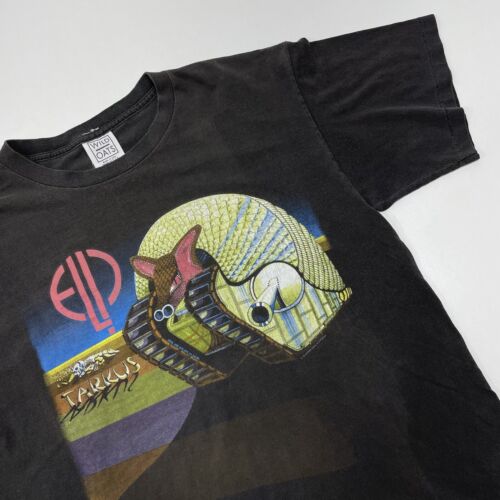 Vintage Emerson Lake & Palmer ELP Tarkus World Tour T Shirt Size L Wild Oats - Picture 3 of 14