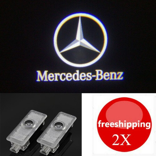 2X Proyector de puerta de luz LED emblema logotipo de bienvenida Mercedes-Benz CLS CLA C207 E | eBay