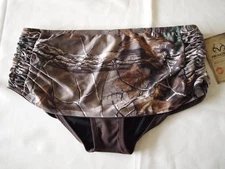 Realtree Women's $54 Skirted Ruched Bikini Swim Bottom size 10, 12, 14