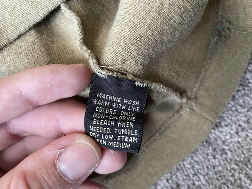 Double RL Ralph Lauren RRL Sweater Mens XL Beige Henley Wool Blend Vintage USA - Picture 11 of 15