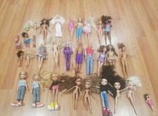 HUGE LOT OF VINTAGE 1960s 1990s 2000S DOLLS MATTEL BARBIES  MGA L.O.L CLOTHES